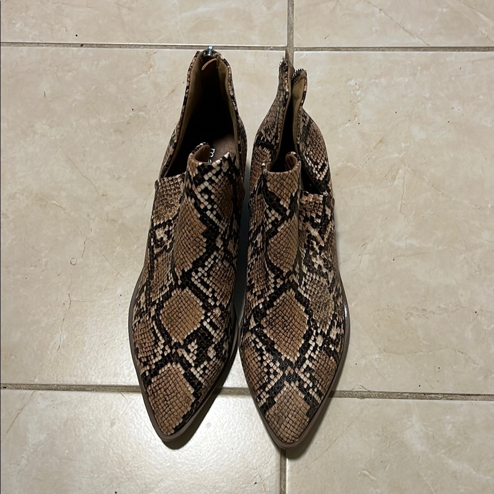 Snakeskin Ankle Boots